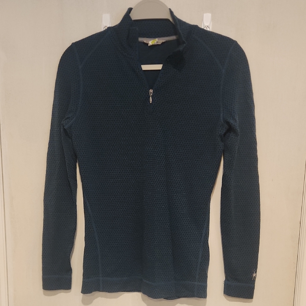 Smartwool Green Quarter-zip Merino Shirt